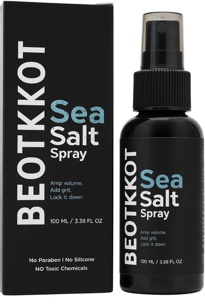 BEOTKKOT Sea Salt Spray for Hair Styling – Texture & Beachy Waves | Instant Volume, Lightweight Matte Finish, No Residue | With Bhringraj & Vitamin E | No Alcohol | Made for Indian Hair & Harsh Weather| For Men & Women 100 ml