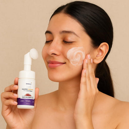 BEOTKKOT Foaming Face Wash with Turmeric & Saffron | Tan Removal, Brightening & Deep Cleansing | Paraben & SLES Free | Suitable for All Skin Types – 100ml