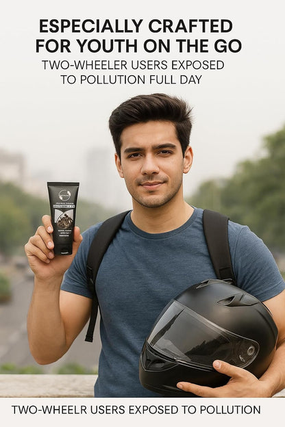 BEOTKKOT Charcoal Face Wash with Activated Charcoal |Fights Pollution, Dirt & Acne| Detox & Oil Control 2X Skin Purification| For Men & Women 100ML