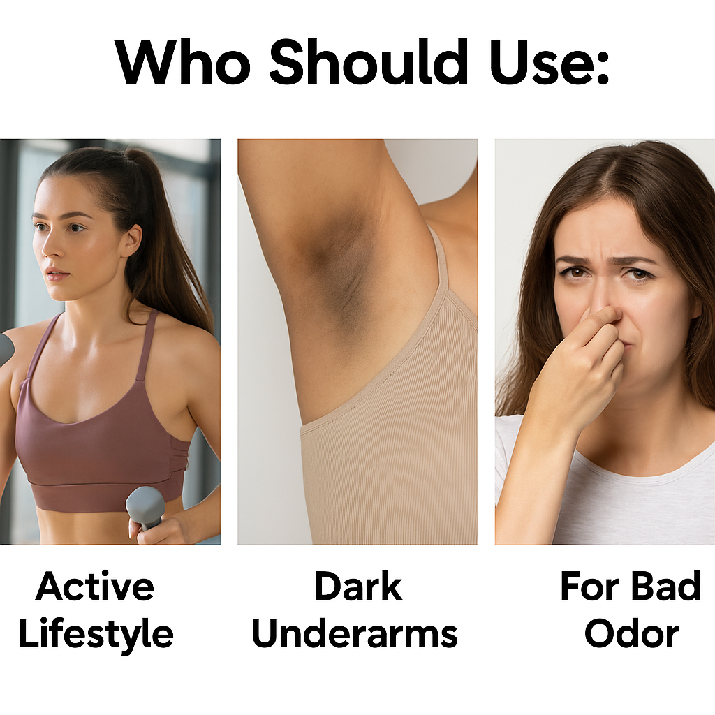 BEOTKKOT 4% AHA BHA Underarm Roll-On | Bright & Fresh Deodorant with Vitamin C, Neem & Sandalwood | 24 Hr Freshness, Odor Control, Fades Dark underarms Evens Skin Tone, Cooling Effect | No Paraben, No Silicone – 50ml